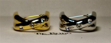 MENS NECK TIE SET RING CLASP CLIP CHARM 24K SADDLE SEAT TIE BLING AUTHENTIC NEW