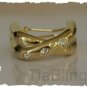 MENS NECK TIE SET RING CLASP CLIP CHARM 24K SADDLE SEAT TIE BLING AUTHENTIC NEW