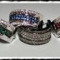 Ring Assesory Euro Bracer Pin Charm Tie Bling Swarovski Saddle Seat Aquamarine