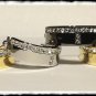 Mens neck tie ring tungsten tone Presidents Tie Bling clip tack saddle seat reed