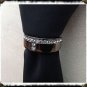 Mens neck tie ring tungsten tone Presidents Tie Bling clip tack saddle seat reed