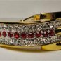 24K tie bling ring wedding prom new style ruby Christmas gift New year cuff