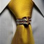 24K tie bling ring cuff links set wedding prom new style ruby clip bar suit new