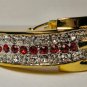 24K tie bling ring cuff links set wedding prom new style ruby clip bar suit new