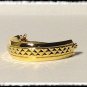 Tie ring bling tribute rhodium tone 18K set clasp pin tack euro new suit wedding