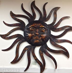 METAL SUN WALL ART