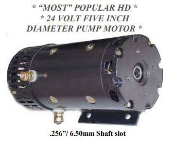 Heavy Duty 24V Motor with Slot Shaft for Crown Concentric Shaeff MBD Style