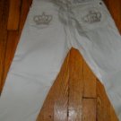 Victoria Beckham Crystal Crown Jeans silver crown/29