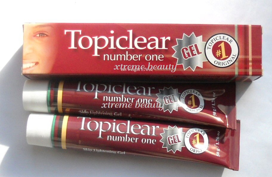 2 PCS TOPICLEAR number one skin whitening gel 50ml