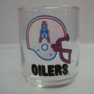 VINTAGE HOUSTON OILERS GLASS COLLECTIBLE TUMBLER HELMET LOGO