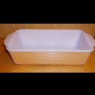 Fire King #409 Peach Lustre 1 quart Loaf Pan Vintage