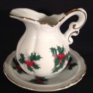 Lefton China Christmas HOLLY Creamer 7811
