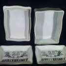 Lefton China 25th Anniversary Trinket Box & 2 Matching Trays *Beautiful*