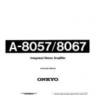 Onkyo A807 A-807 Operating Guide User Instructions