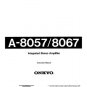 Onkyo A807 A-807 Operating Guide User Instructions