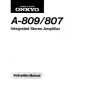 Onkyo A809 A-809 Operating Guide User Instructions