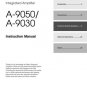 Onkyo A9050 A-9050 Operating Guide User Instructions