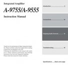 Onkyo A9711 A-9711 Operating Guide User Instructions