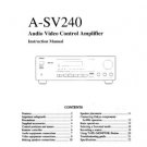 Onkyo ASV610PRO A-SV610PRO ASV-610PRO Operating Guide User Instructions