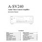 Onkyo ASV610PRO A-SV610PRO ASV-610PRO Operating Guide User Instructions