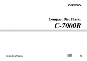 Onkyo C7030 C-7030 Operating Guide User Instructions