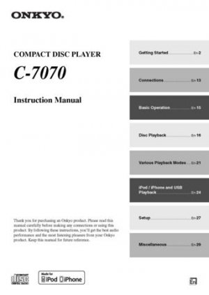 Onkyo CRN1 CR-N1 CRN-1 Operating Guide User Instructions