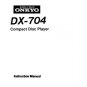 Onkyo DX705 DX-705 Operating Guide User Instructions