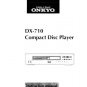 Onkyo DX7110 DX-7110 Operating Guide User Instructions