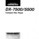 Onkyo DX7555 DX-7555 Operating Guide User Instructions