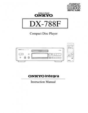 Onkyo DX7911 DX-7911 Operating Guide User Instructions