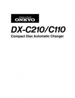 Onkyo DXC220 DX-C220 DXC-220 Operating Guide User Instructions
