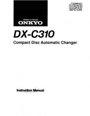 Onkyo DXC320 DX-C320 DXC-320 Operating Guide User Instructions