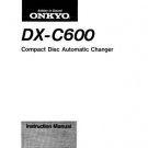 Onkyo DXC606 DX-C606 DXC-606 Operating Guide User Instructions