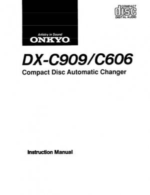 Onkyo DXF5 DX-F5 DXF-5 Operating Guide User Instructions