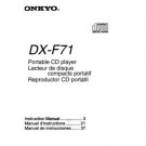 Onkyo DXG10 DX-G10 DXG-10 Operating Guide User Instructions