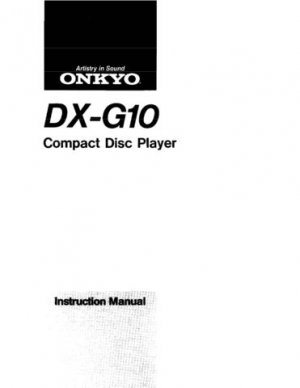Onkyo DXM505 DX-M505 DXM-505 Operating Guide User Instructions