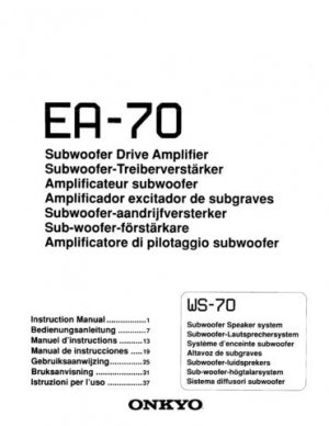 Onkyo M282 M-282 Operating Guide User Instructions