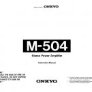 Onkyo M588F M-588F Operating Guide User Instructions