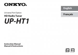 Onkyo UPTR1 UP-TR1 UPTR-1 Operating Guide User Instructions