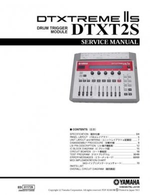 Yamaha DTXTREME Service Manual