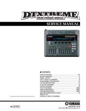 Yamaha DU1A DU-1A MK III Service Manual