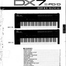 Yamaha DX7S DX-7S Service Manual