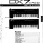 Yamaha DX7S DX-7S Service Manual