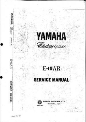 Yamaha E3 E-3 Service Manual