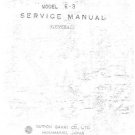 Yamaha E30 E-30 Service Manual