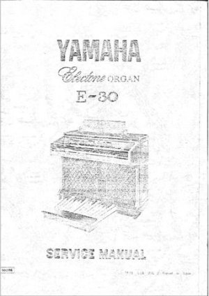 Yamaha E45 E-45 Service Manual