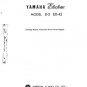 Yamaha E50 E-50 Service Manual