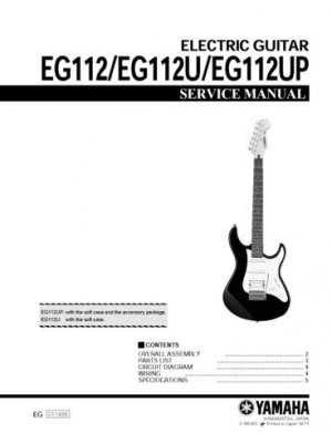 Yamaha EG112UC2 EG-112UC2 Service Manual