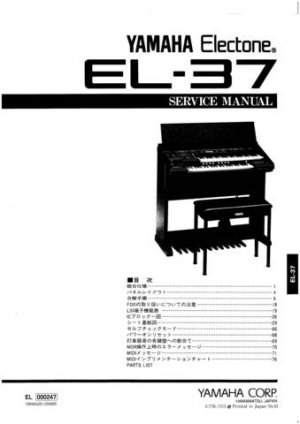 Yamaha EL40 EL-40 Service Manual