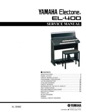 Yamaha EL5 EL-5 Service Manual